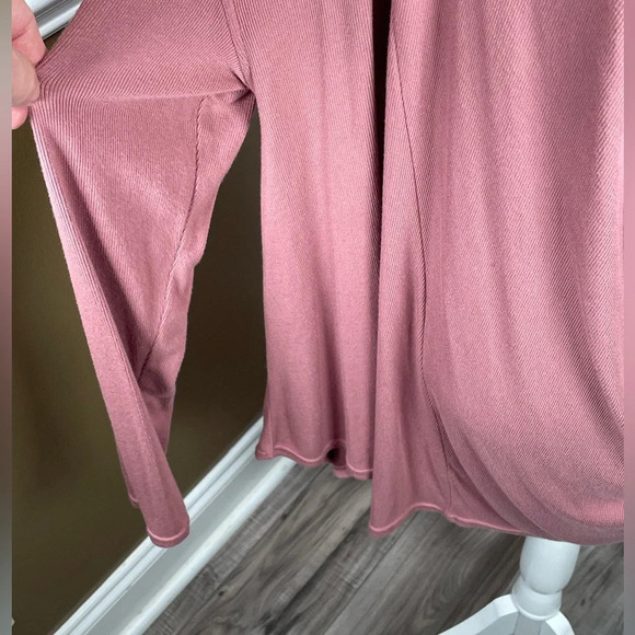 Free People Pink Plunge Cowl Tunic Top Small - Picture 7 of 8